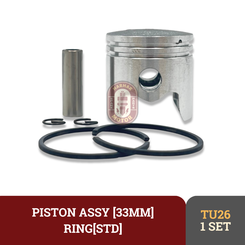 PISTON ASSY TU26 PISTON SEHER MESIN SEMPROT HAMA TU26