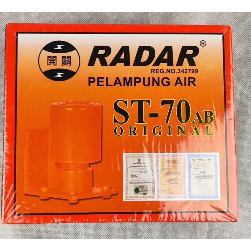 RADAR ORANGE ST 70 ORIGINAL PELAMPUNG AIR OTOMATIS TANDON