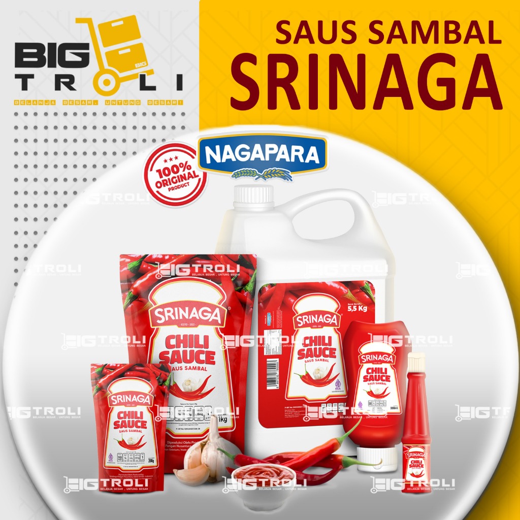 

Srinaga Chili sauce/Saus Sambal 1kg | 135gr | 200gr