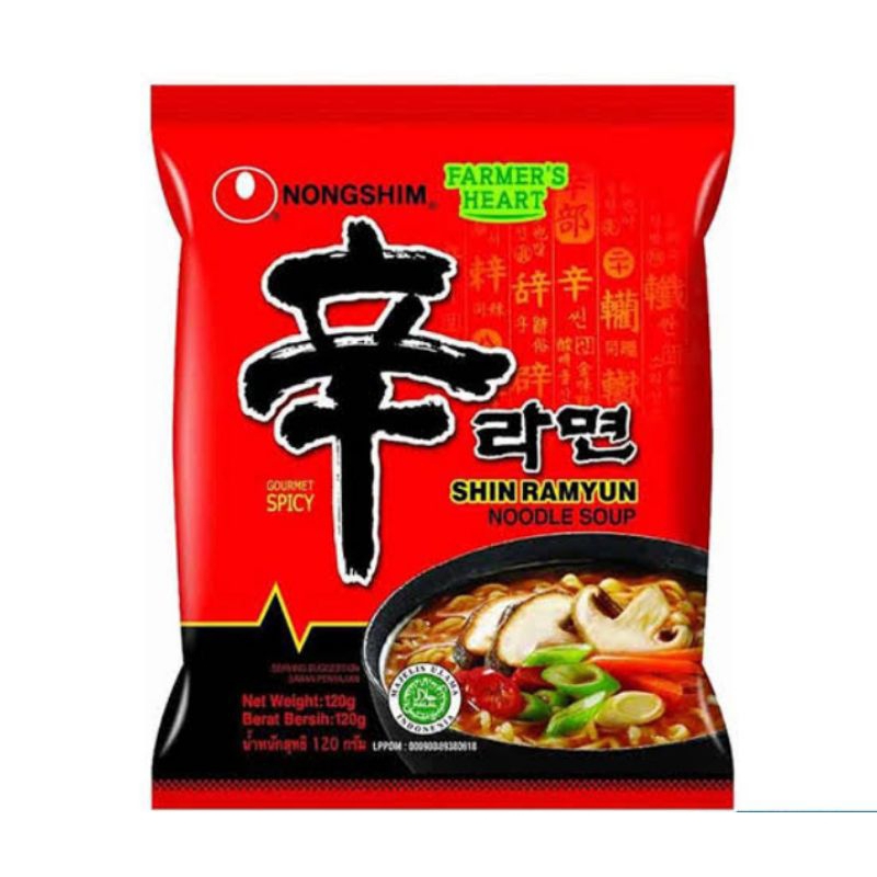 

NONGSHIM - SHIN RAMYUN SPICY GOURMET MUSHROOM - 120 GR (MIE INSTAN