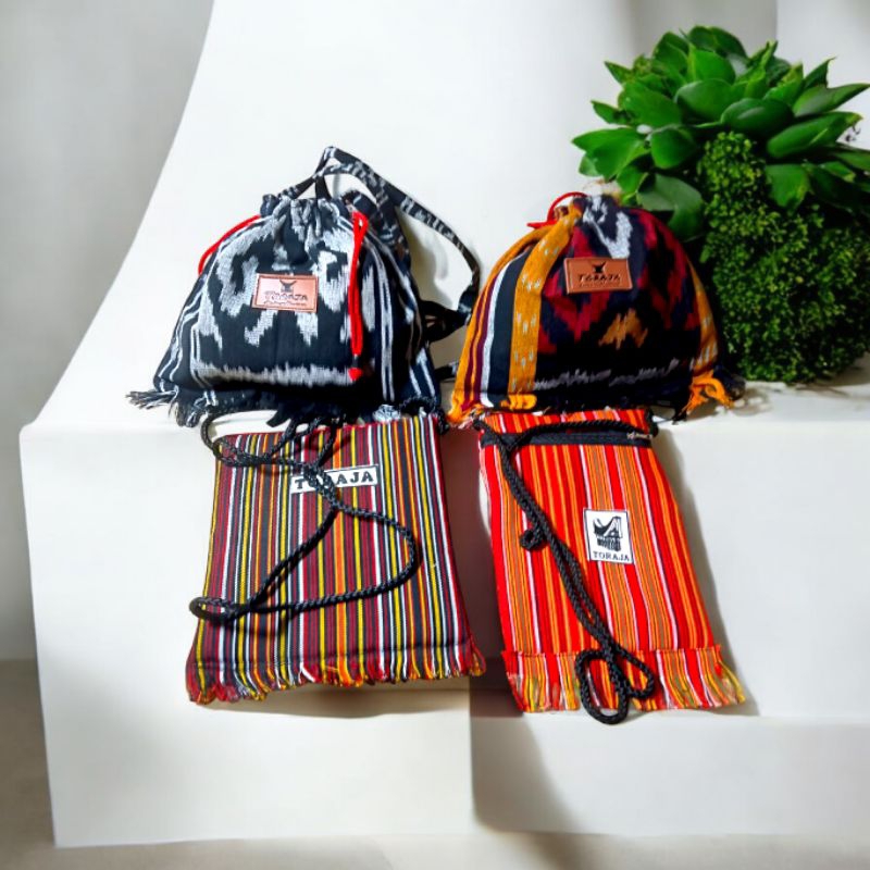 Tas tenun serut toraja /Sepu toraja kecil unik /Sepu salempang