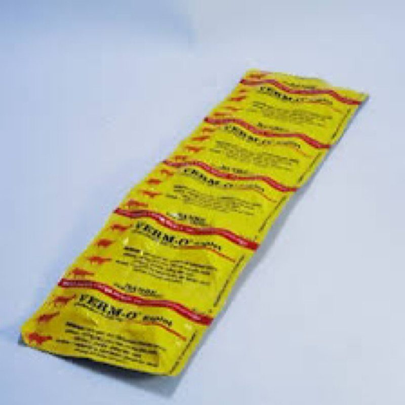 Verm O 10 kaplet Verm-O Obat Cacing Spektrum Luas