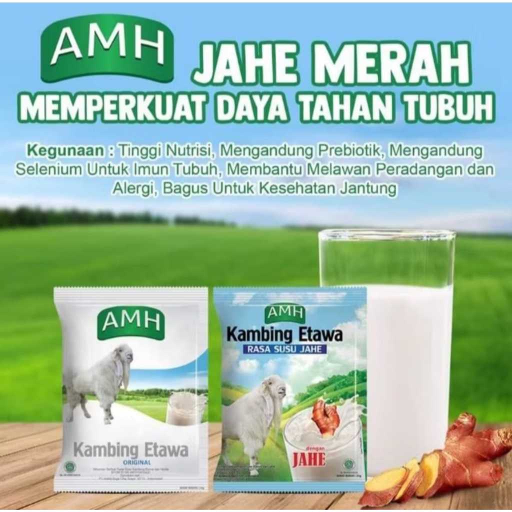 

Susu Kambing Etawa Amh Kemasan Ekonomis 10s Halal 100%