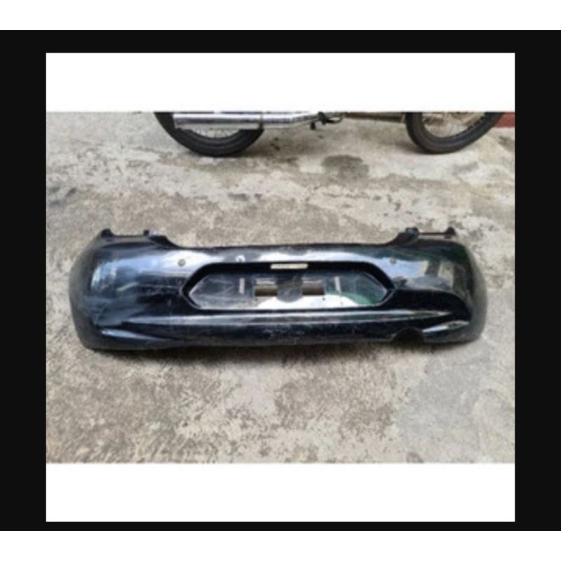 bemper belakang nissan march facelift 2016