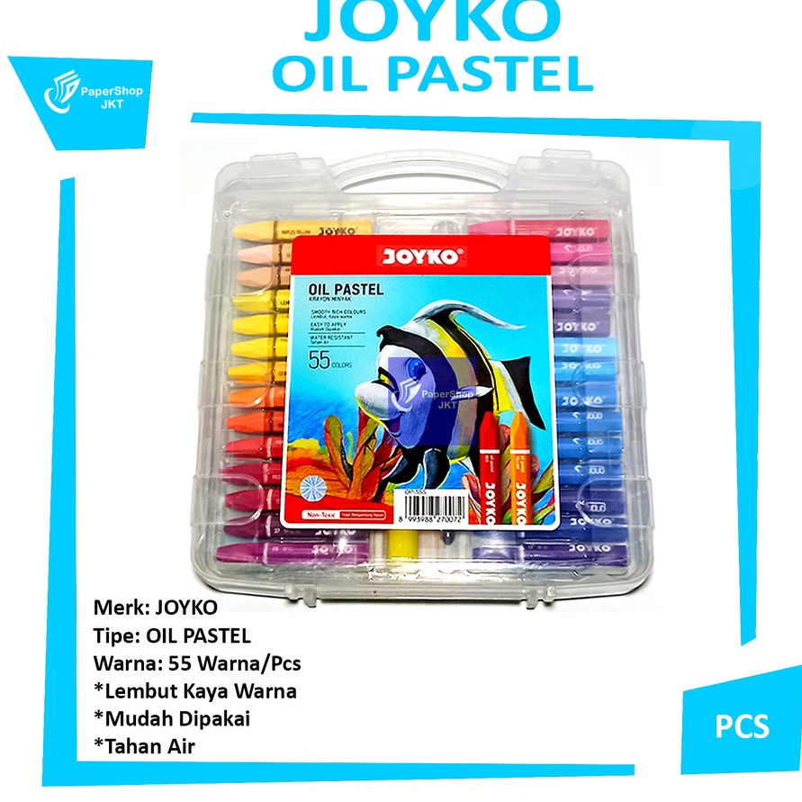

DISCOUNT TODAY Krayon Minyak 55 Warna Crayon 55 Colors Oil Pastels Set
