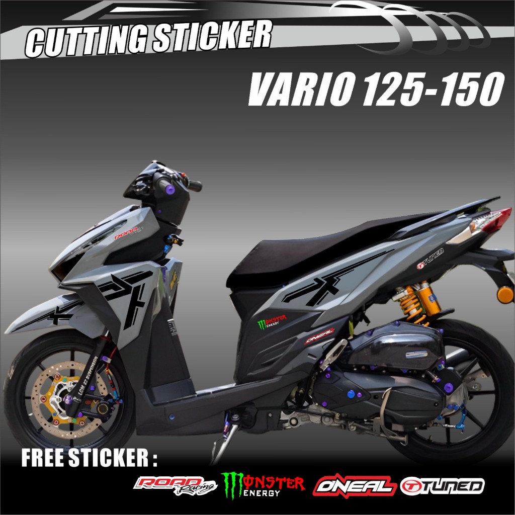 STIKER STRIPING LIST MODIFIKASI MOTOR HONDA VARIO 125-150