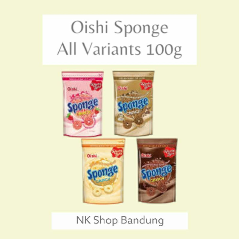 

Oishi Sponge Crunch Coklat / Strawberry / Mocacino / Keju 100g