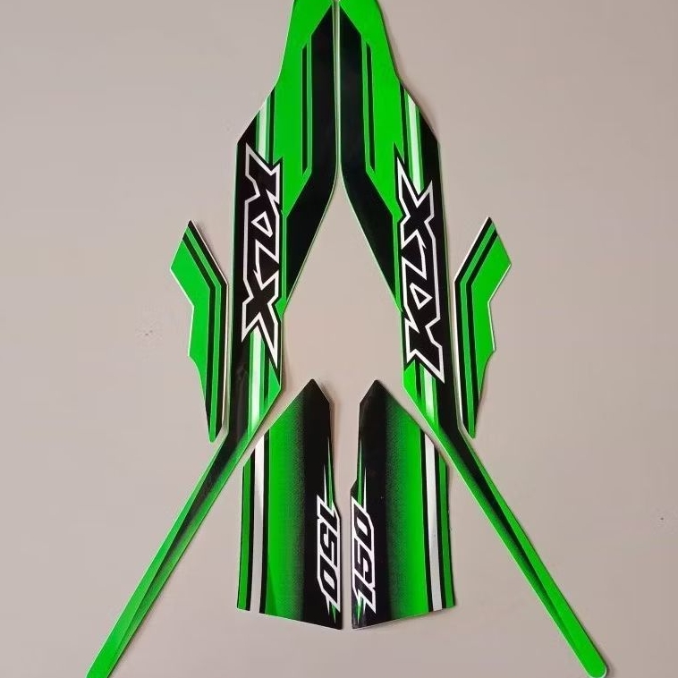 STRIPING STIKER LIST KAWASAKI KLX 150 NEW TAHUN 2015 2016 KLX 150 BF hijau putih putih hijau
