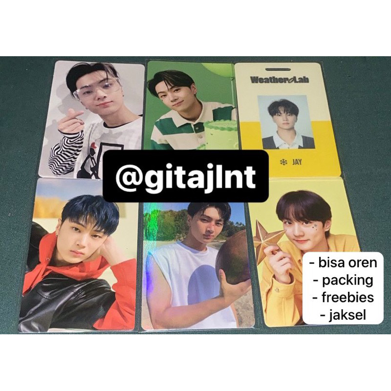 photocard jay ggu ggu ID card jay 2022 jay otot holo jay dan photo card jungwoon birthday
