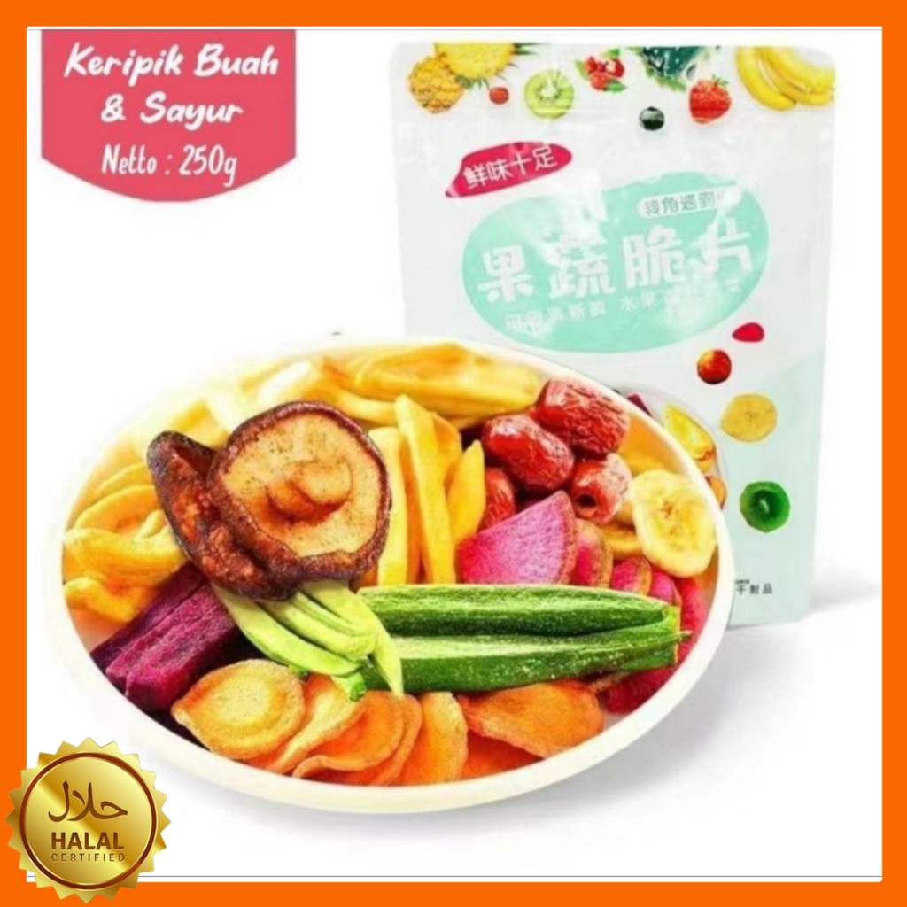 

(HALAL)250g 12Macam Cemilan Snack Sayur Buah Kering Yummy | Dried vegetable and fruit | Snack Sehat Diet | Guilty Free