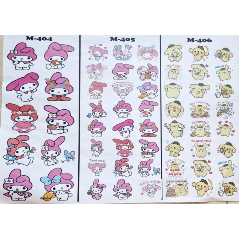 

edible stamp / edible picture / stiker makanan / melody / sanrio