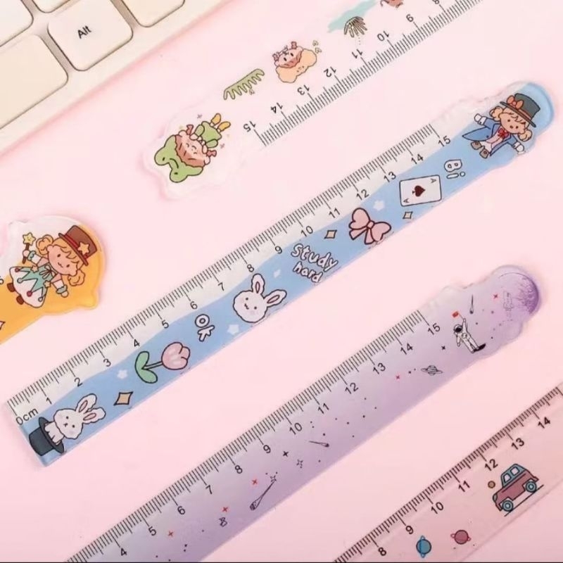 

Penggaris 15cm/ penggaris karakter anak sekolah.