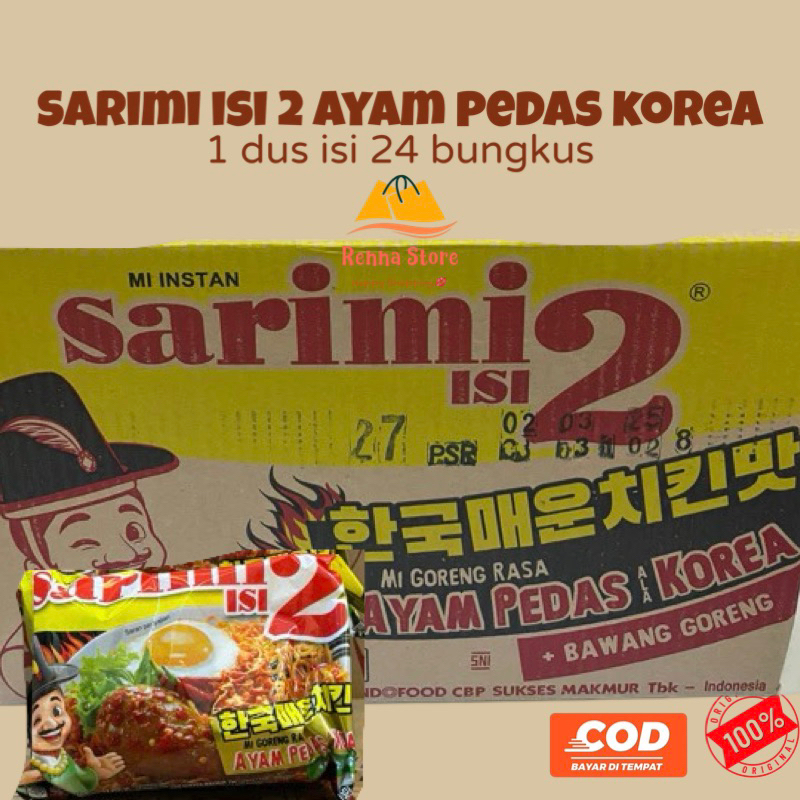 

SARIMI isi 2 Goreng Rasa Ayam Pedas Korea (1dus isi 24pcs)