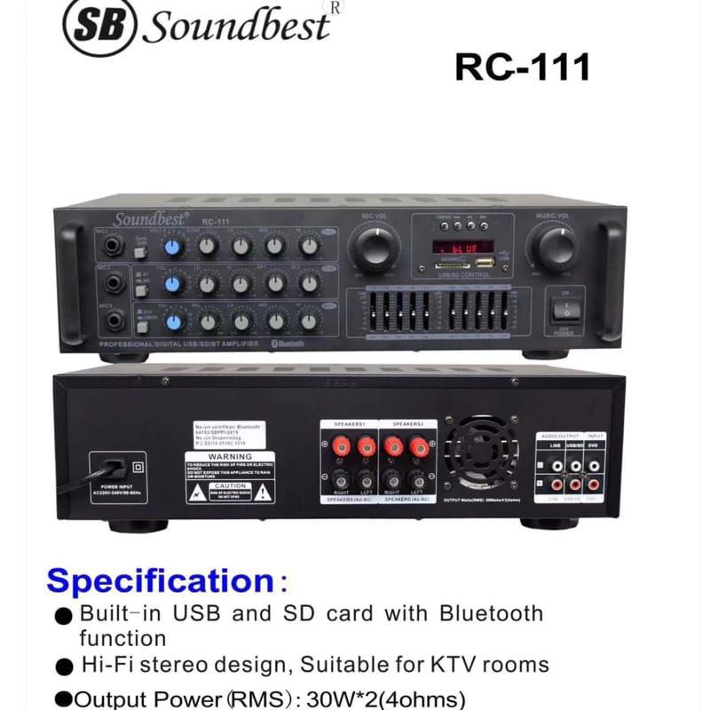 Amplifier Karaoke Soundbest RC-111 Original Amplifier Soundbest RC111 Amplifier Karaoke