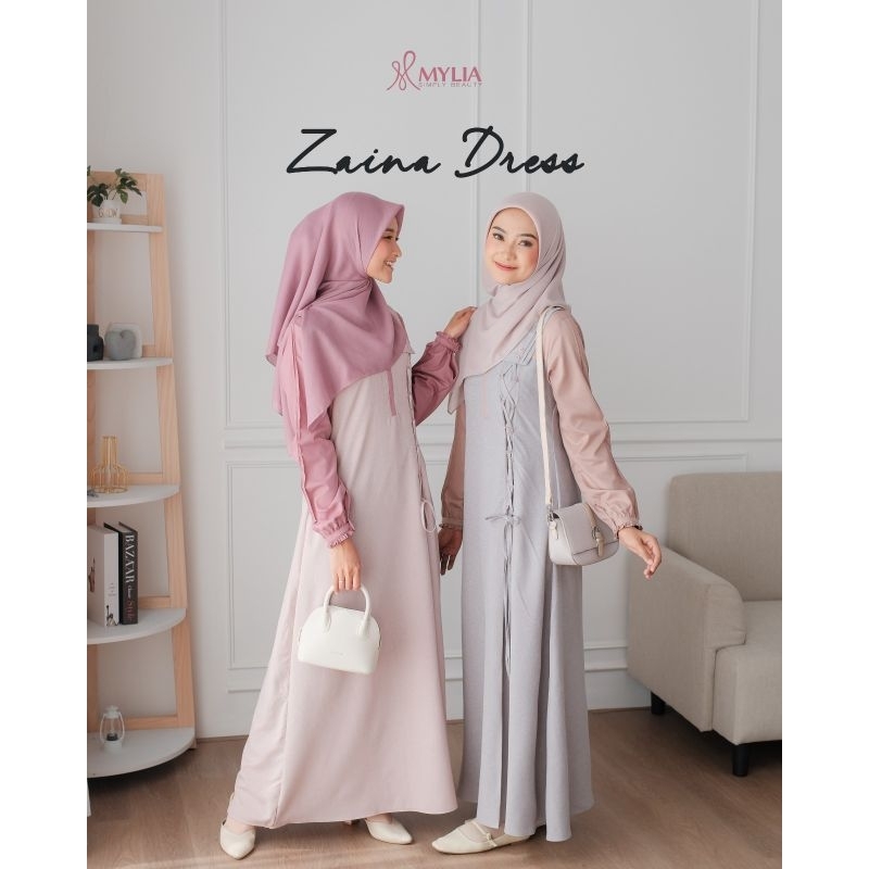 ZAINA DRESS GAMIS MYLIA TERBARU 2024