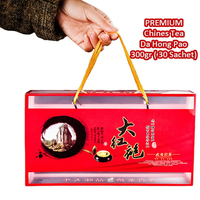 

Chines Tea Premium Da Hong Pao 大红袍 Tea Gift Box Mika PVC 300gr 30s