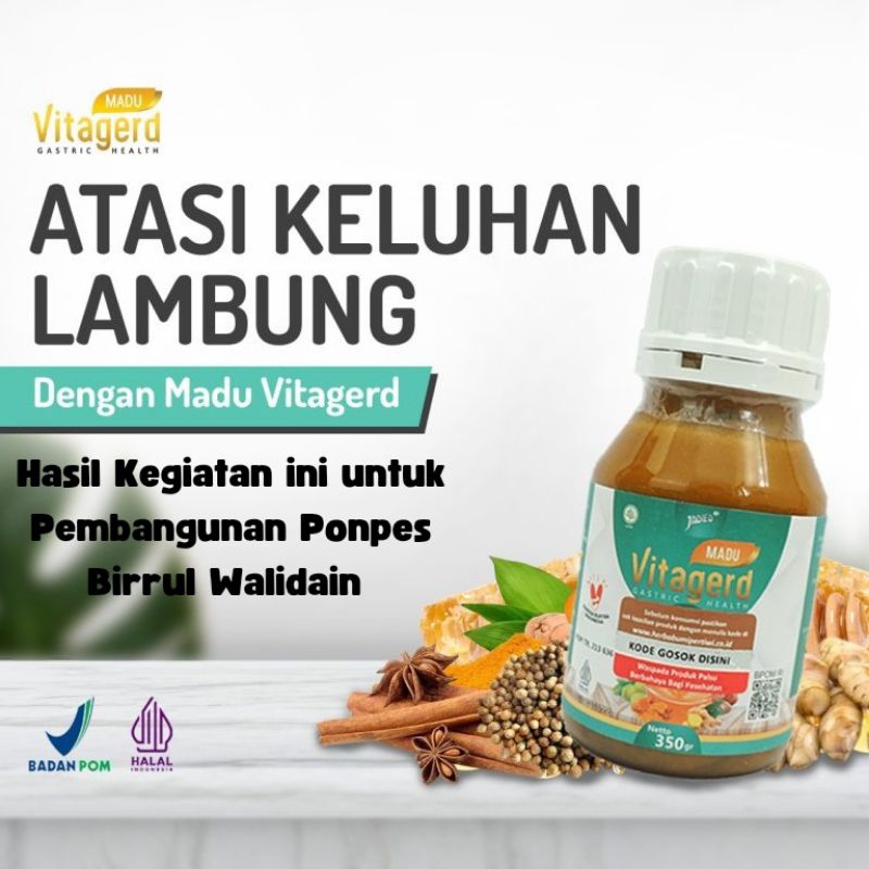 

Madu VITAGERD100% Original Obat Mag Gerd dan Asam lambung