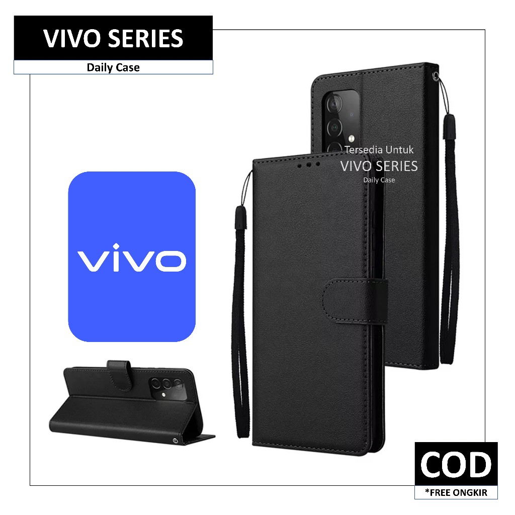 Case VIVO X50 | X50 Pro Flip Casing Kulit Kesing Pelindung HP