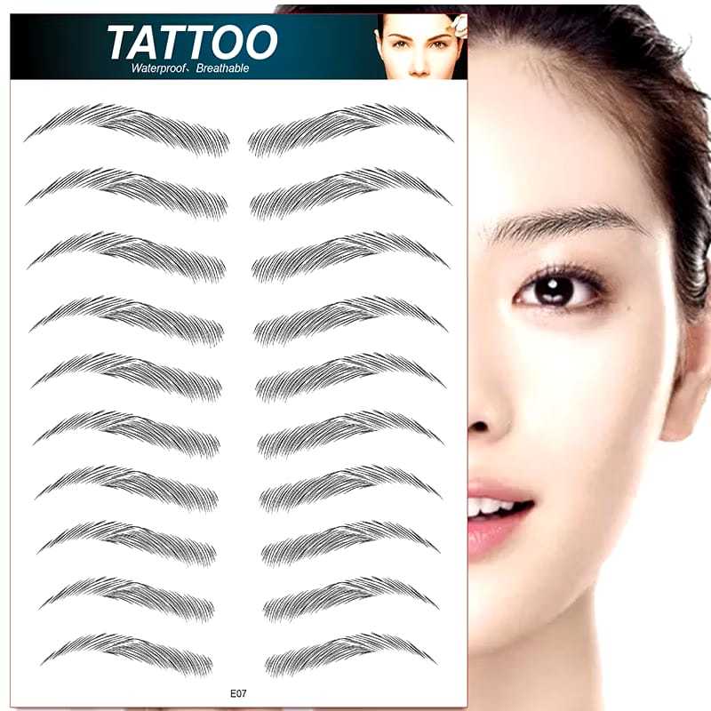 sticker Tato Alis Eyebrow Tattoo Alis Waterproof Eyebrow Sticker Alis 6D Stiker Alis Sulam