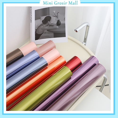 

Kertas Buket Bunga Color OPP Transparent Reflection Flower Wrapping Waterproof ROLL KB6045