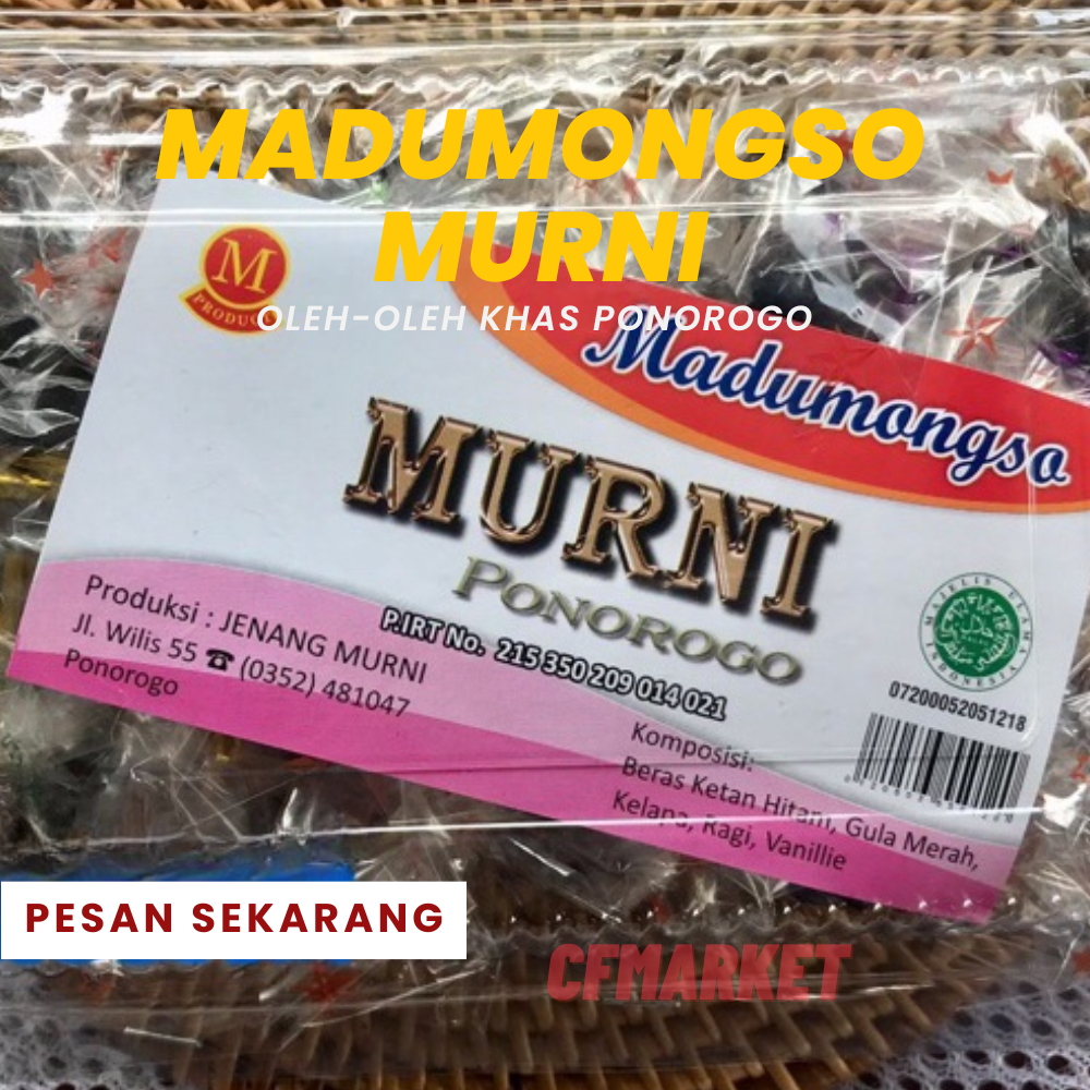 

MADUMONGSO MURNI 250 GRAM KHAS PONOROGO (CFMARKET)