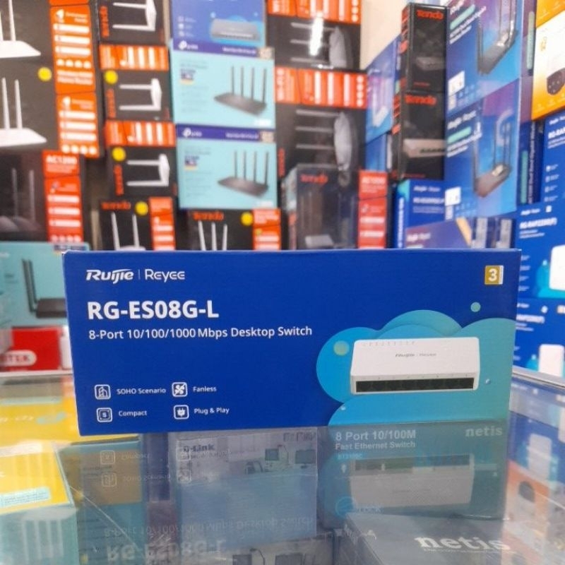 RUIJIE RG-ES08G-L SWITCH 8 Port 10/1000Mbps/ switch 8port gigabit