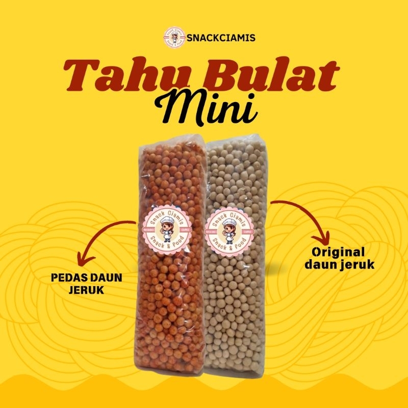 

Tahu Bulat Kering Mini 1 kg/500 gr/250gr | Tahu Bulat Renyah Rasa Original / Pedas