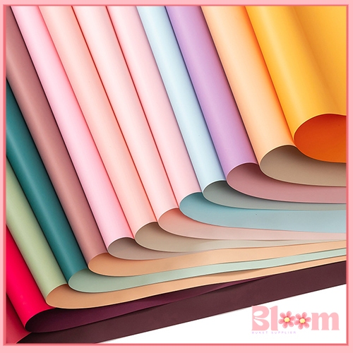 

Flower Wrapping Paper Dua Warna Bi Color Kertas Buket Bunga Florist Cellophane KB6001