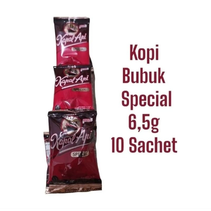 

Kopi Kapal Api Sachet Special MiniTanpa Gula Bungkus 6.5 Gram kopi kapal api special mix