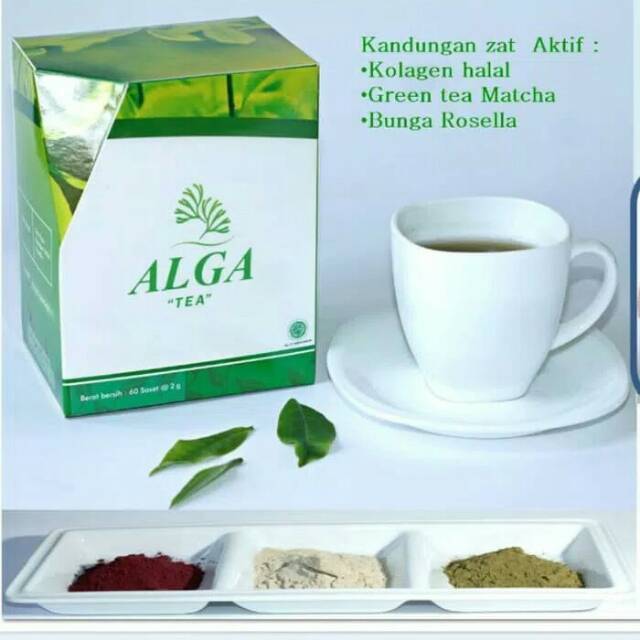 

Alga Tea premium yang dipadukan dengan kolagen halal dan bunga rosella pilihan untuk menunjang tubuh agar tetap prima sepanjang hari.