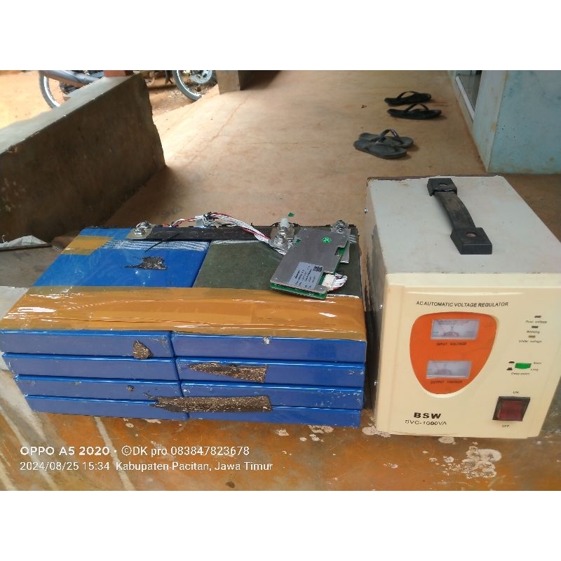 inverter low frekunsi 600watt psw dan batry 100ah lifepo4