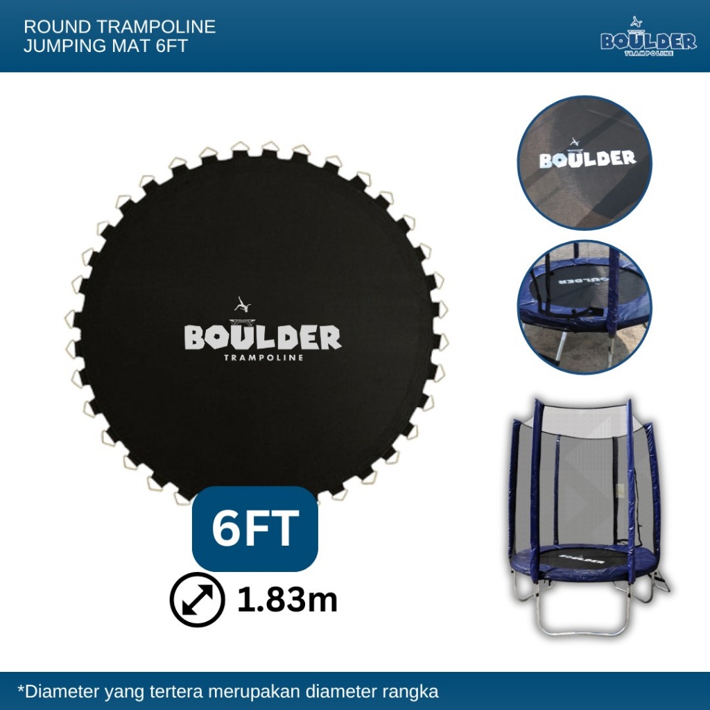 JUMPING MAT TRAMPOLIN BULAT 6FT MATRAS TRAMPOLIN BOULDER