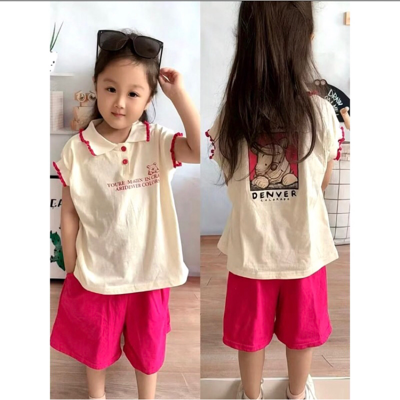 Setelan Set Anak Import Winnie the pooh