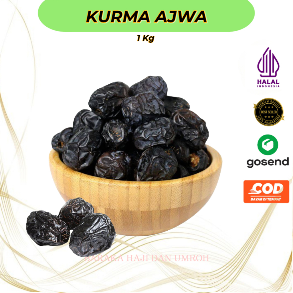 

Kurma Ajwa Asli Madinah 1 Kg - 500 Gr Premium