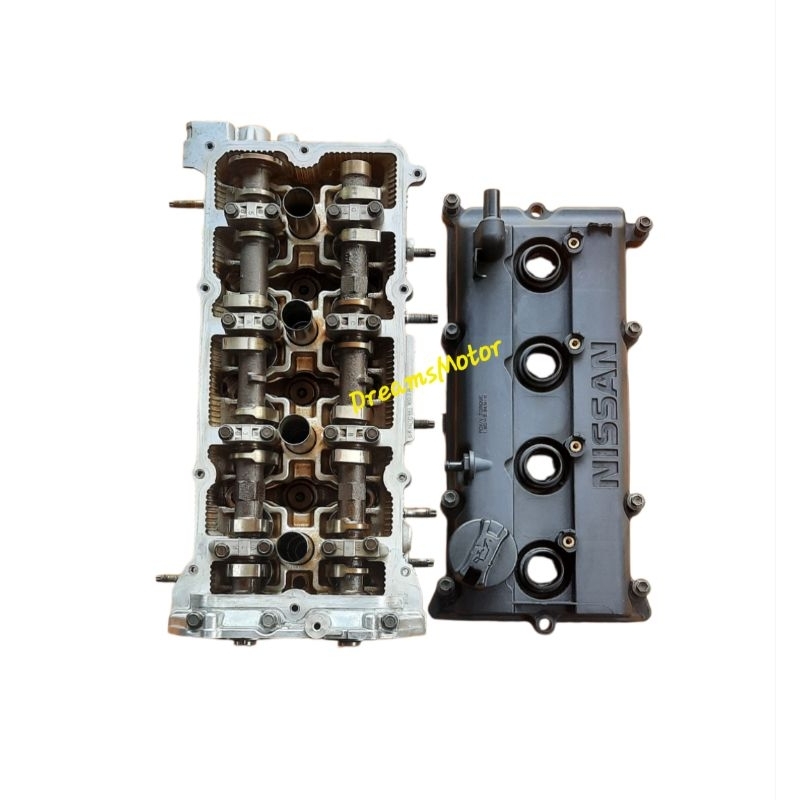 Cylinder head silinder kop deksel Nissan QR20 QR25 XTRAIL T30 SERENA C24 KOMPLIT noken as ORI Assy c