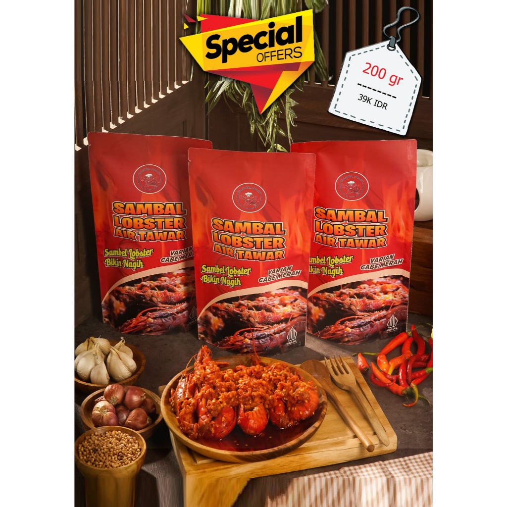 

Sambal Lobster Air Tawar 200 gram
