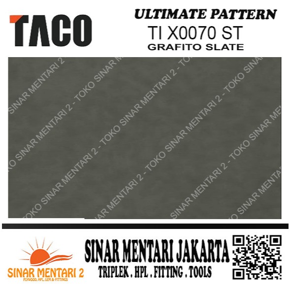 TACO HPL ULTIMATE PATTERN TI X0070 ST GRAFITO SLATE