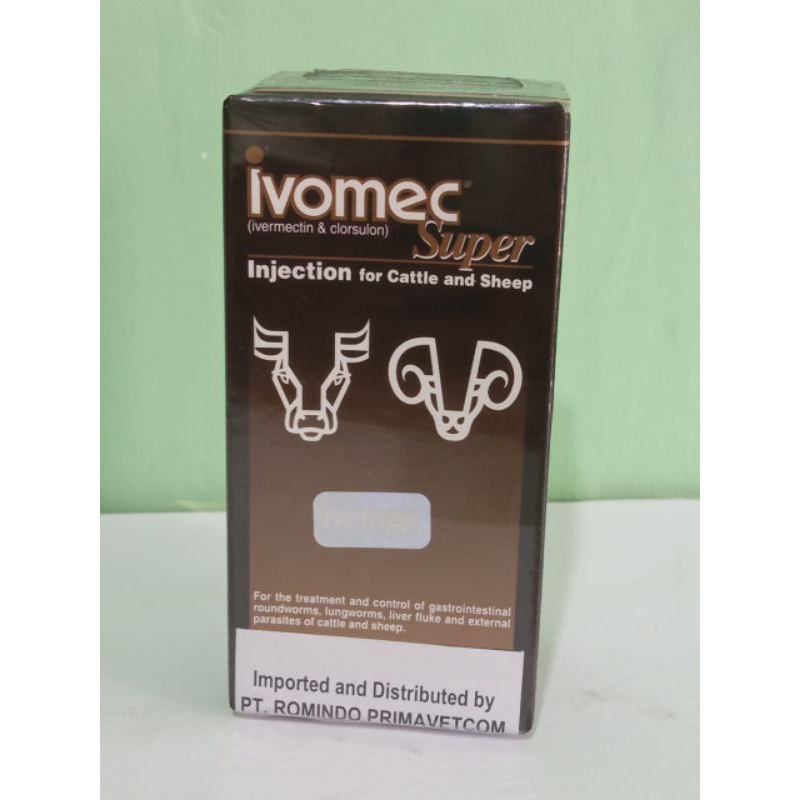 Ivomec Super Injection 50 ml Pembasmi Ektoparasit Endoparasit Hewan Ternak