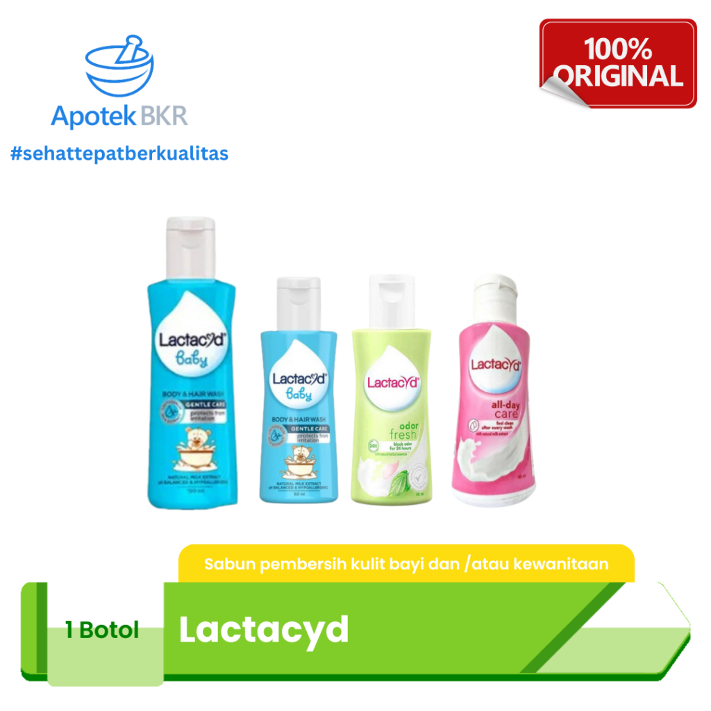 Lactacyd All Varian | Lactacyd Baby Gentle | Lactacyd All Day Care - Pembersih Kewanitaan Anti Irita