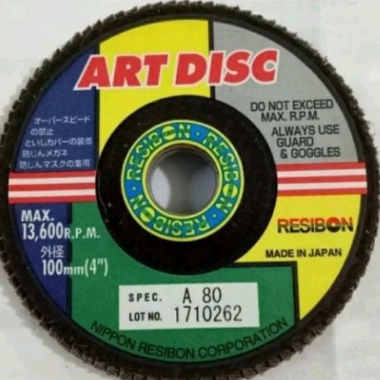 amplas susun 4"inch nippon resibon art disc A80