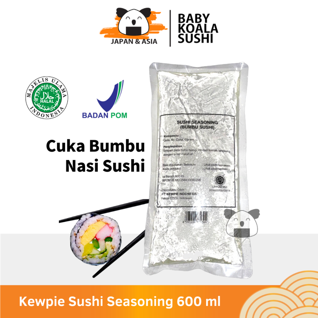 

KEWPIE Sushi Seasoning 600 ml Halal │ Cuka Bumbu Nasi Sushi Vinegar