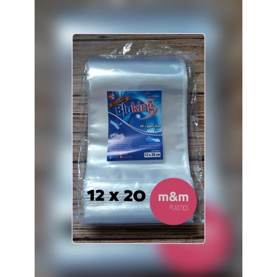 Plastik PP Klip Snack Ziplock 12 x 20 cm Isi 100 Lembar