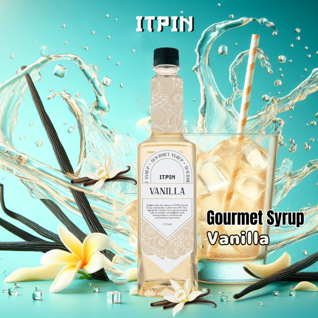 

Itpin Gourmet Syrup Vanilla 750ml Itpin sirup kemasan 750 ml rasa vanilla