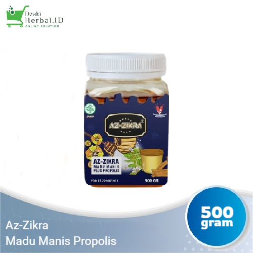 

Az-Zikra Madu Manis Plus Propolis Kemasan Baru isi 500 gram