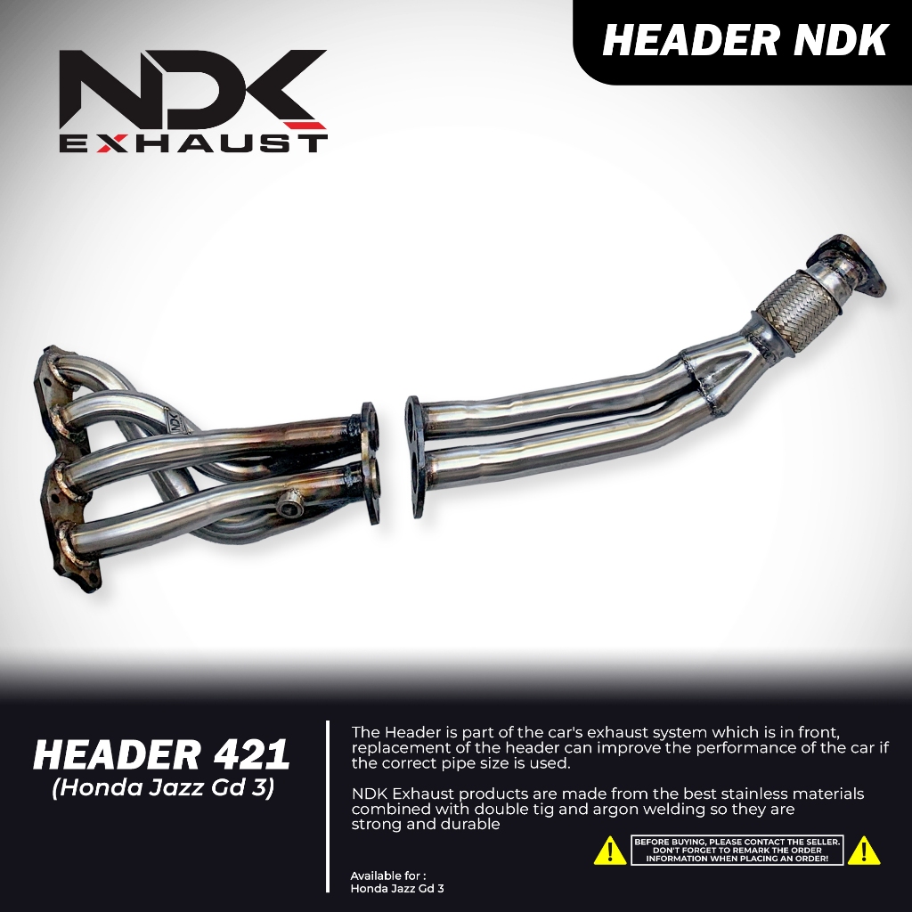 NDK EXHAUST HEADER 421 JAZZ GD3 PNP KNALPOT MOBIL RACING