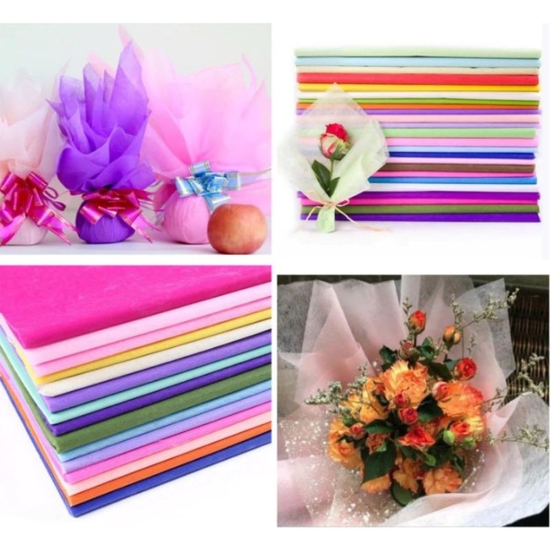

Kertas Tisu Buket Bunga / Tissue Cotton Paper Flower / kertas buket tisu wajib kardus