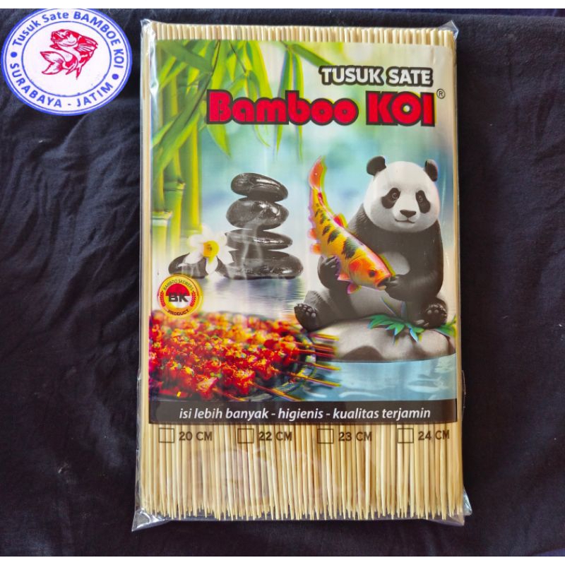 Lumayan_Banget Tusuk Sate Import Koki Panda 500Gr 20Cm, 22Cm & 23Cm