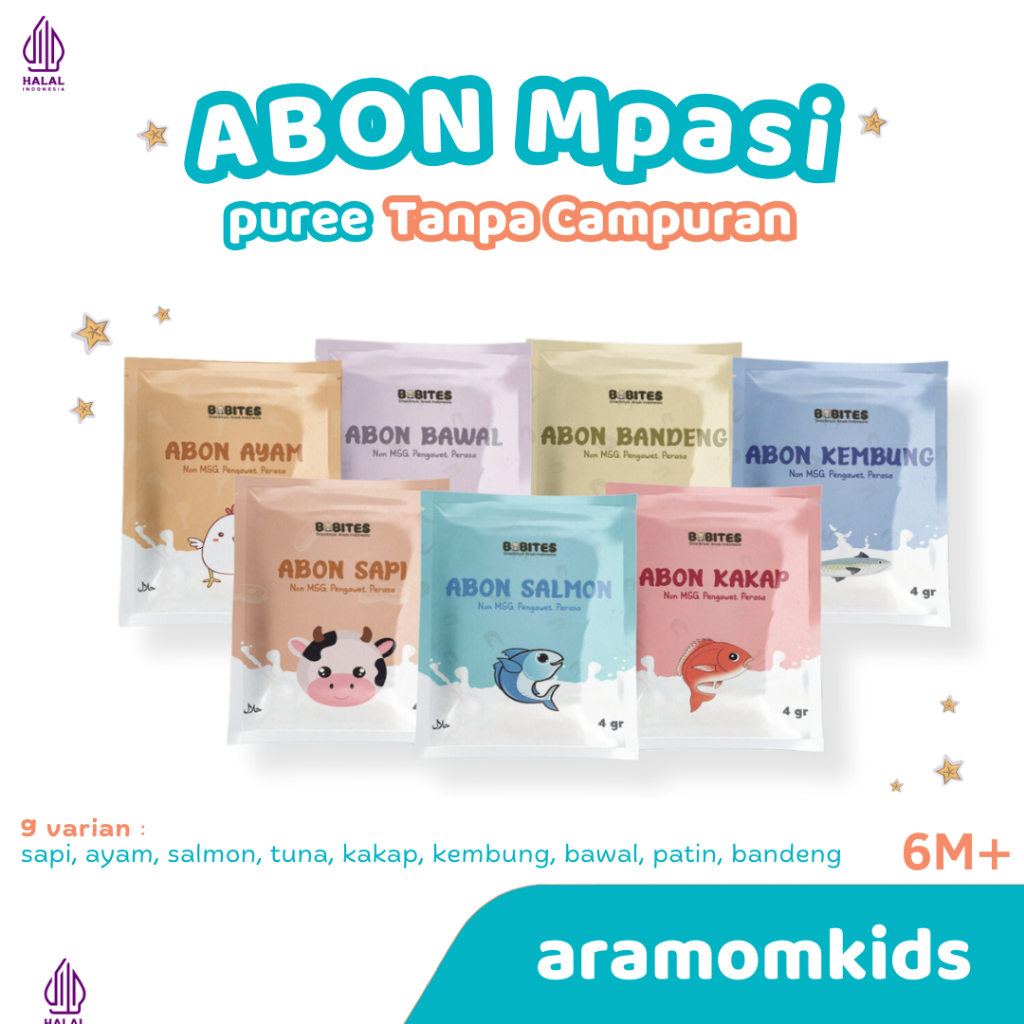 

[M3] Abon Bayi Anak Penambah Berat Badan Nafsu Makan Non MSG Organik Homemade Bebites