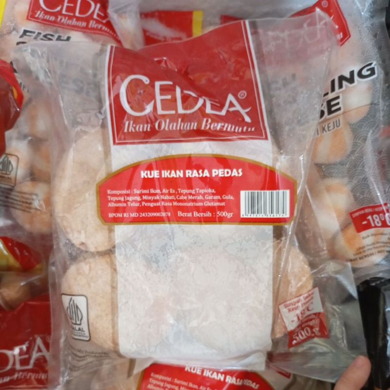

kue ikan rasa pedas cedea
