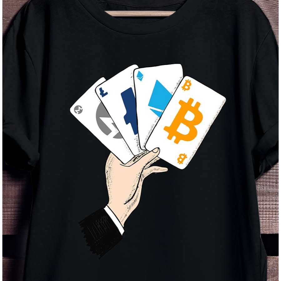 TSHIRT KAOS CRYPTO BITCOIN UNIK ORIGINAL DESIGN LIMITED PRODUKSI / 28 WARNA